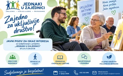 „Jednaki u zajednici“: poziv na besplatne aktivnosti za osobe s invaliditetom i starije osobe